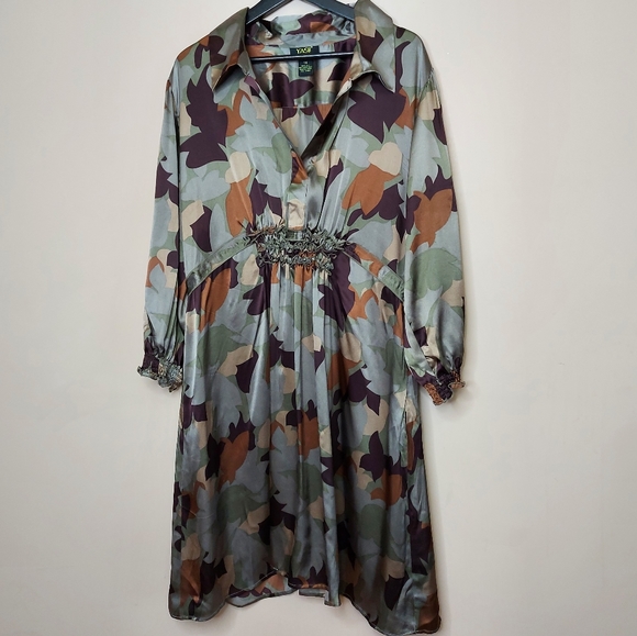 Aritzia YASB silk floral dress
